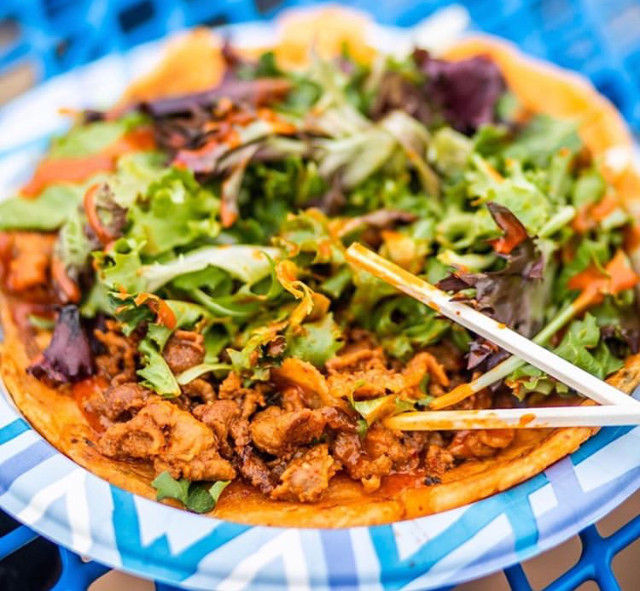 Kimchi Pancake Wrap