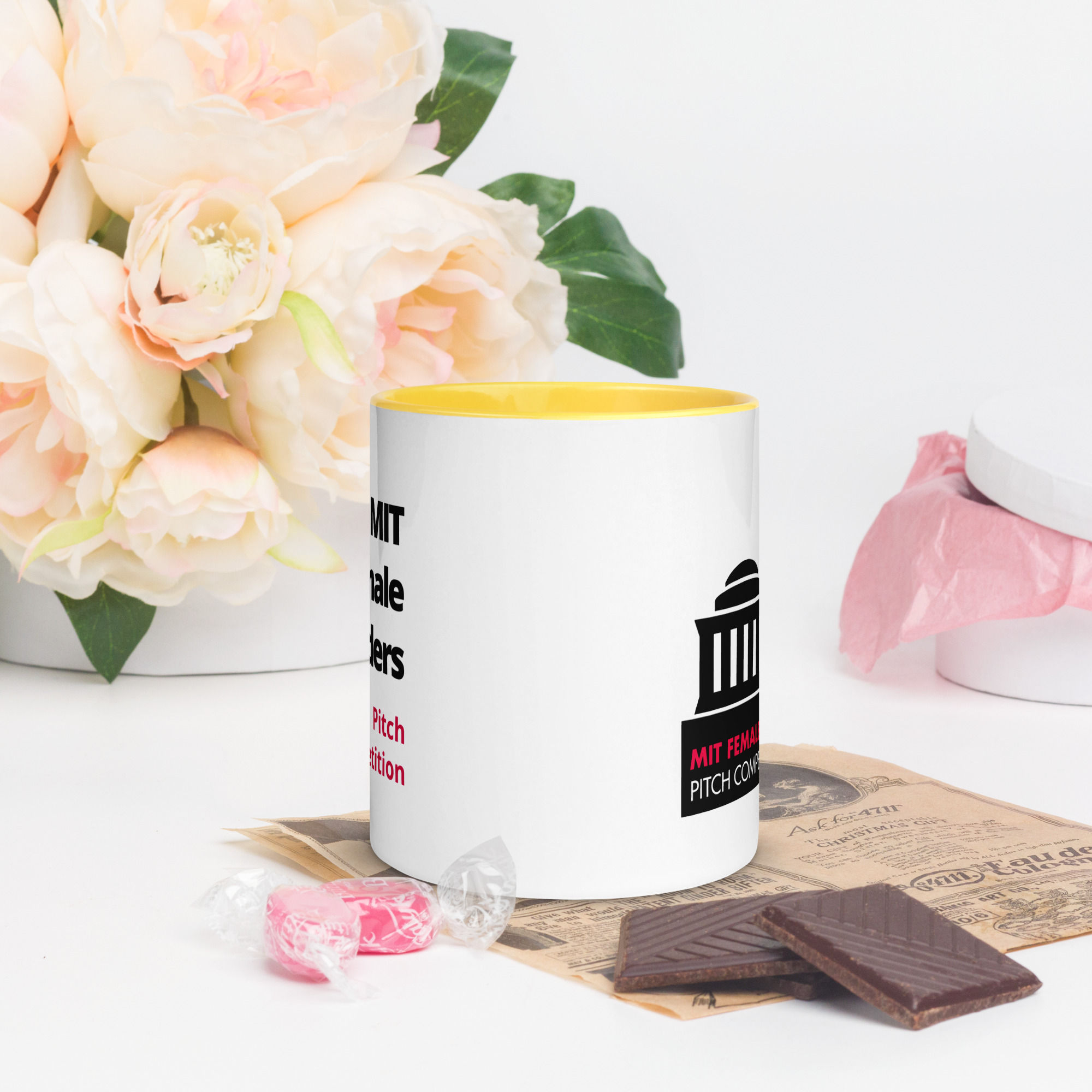 MIT Female Founders Pitch Competition Ceramic Mug with Color Inside