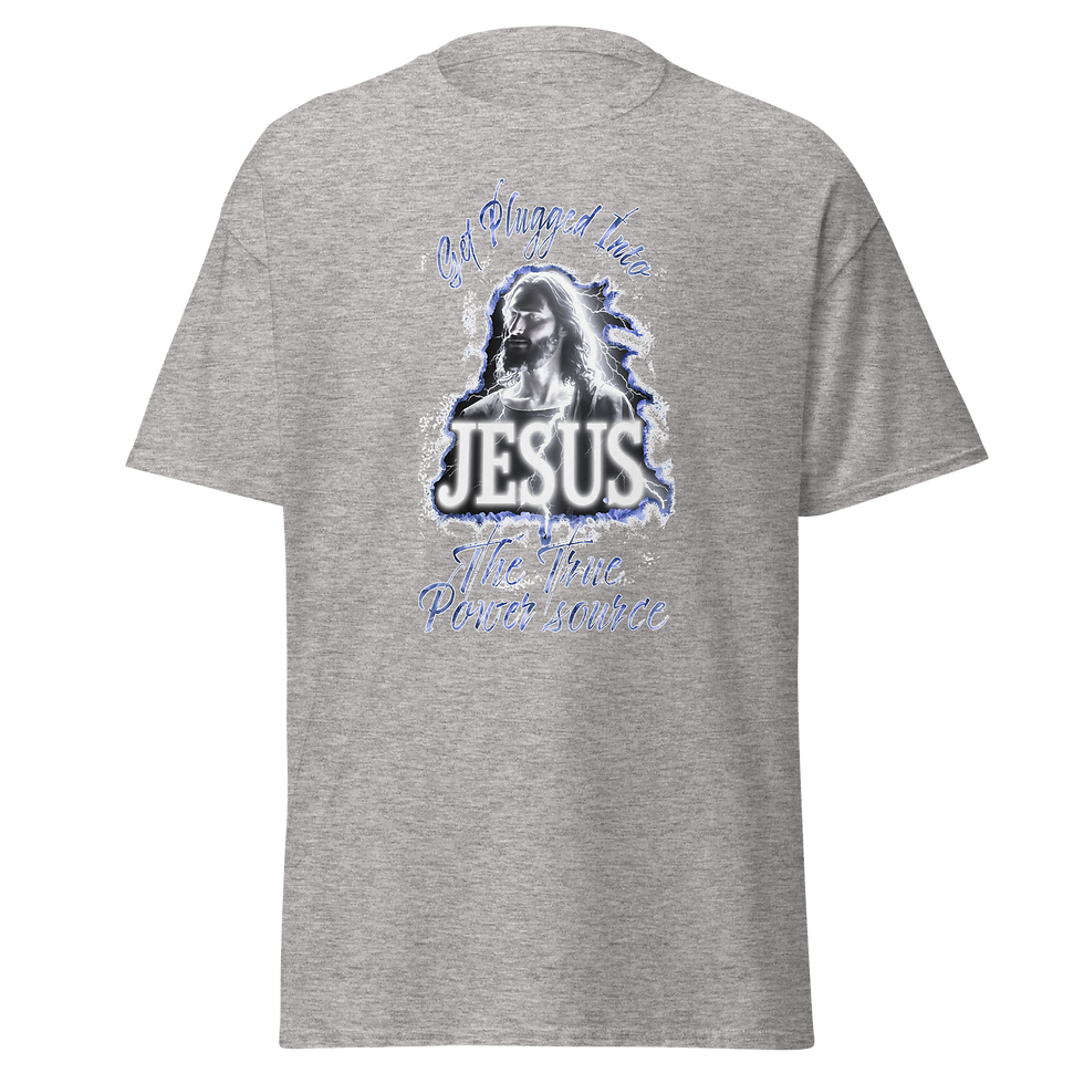 Thumbnail: Get Plugged Into Jesus - Unisex classic tee