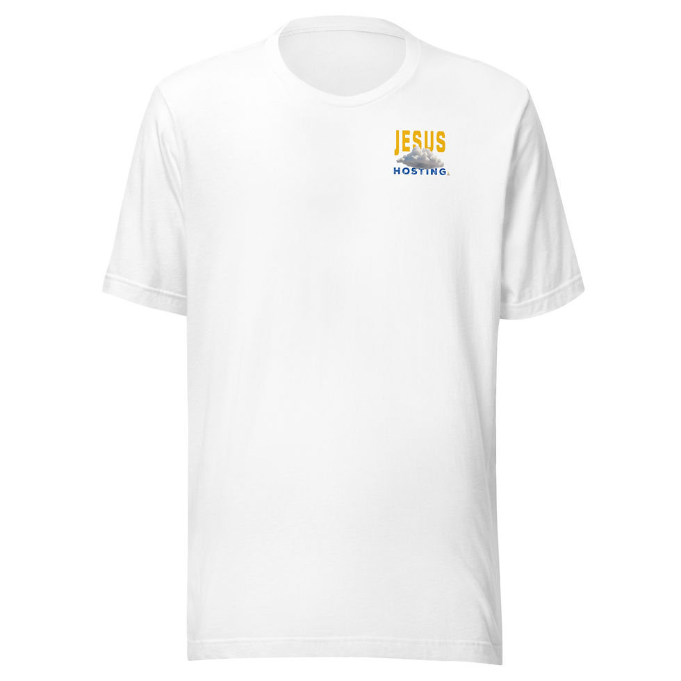 Thumbnail: Jesus into Cloud Hosting. - Unisex t-shirt