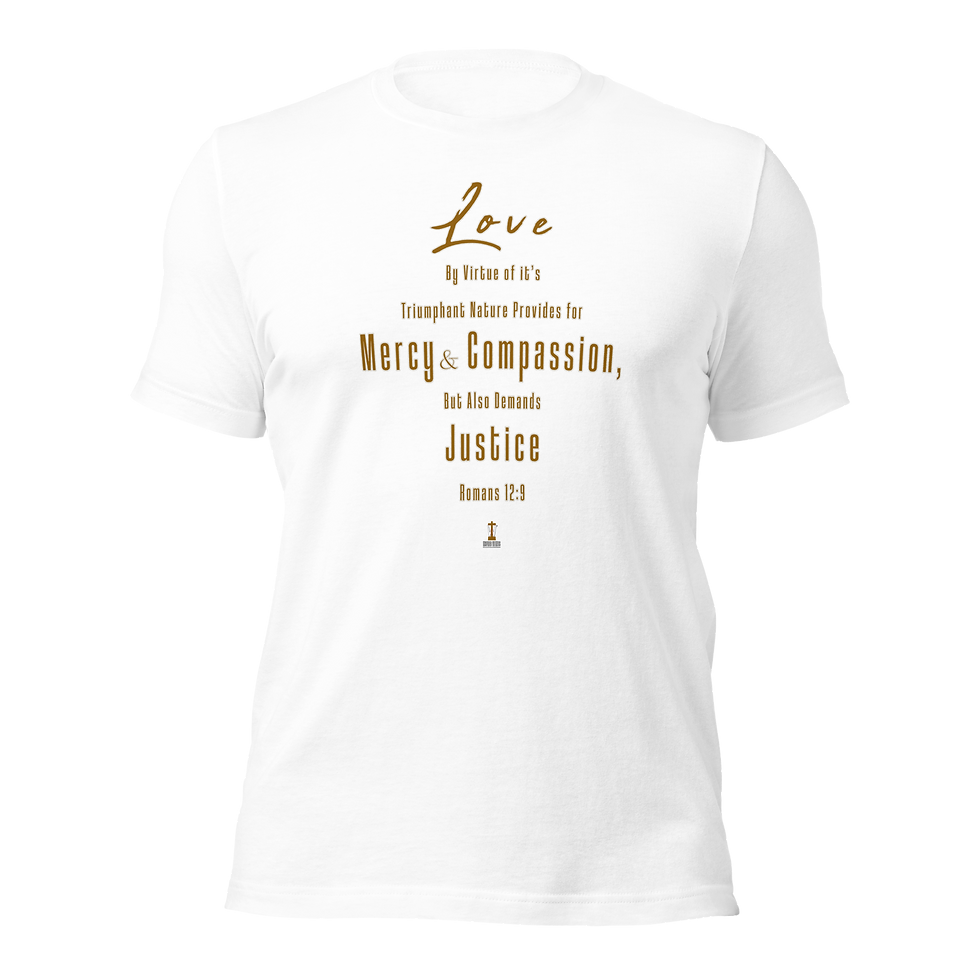 Thumbnail: Love Mercy Compassion Justice - Unisex t-shirt
