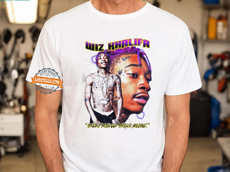 Wiz Khalifa Great Minds Think Alone Rapper Bootleg Vintage Shirt