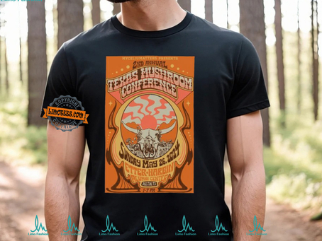 2nd Annual Texas Mushroom Conference May 26 2024 Enter Harbin Alumni Center Austin TX Poster shirt
