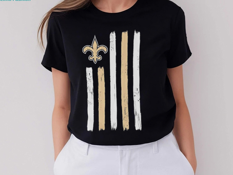 New Orleans Saints Brushstroke flag 4th of July 2024 shirt