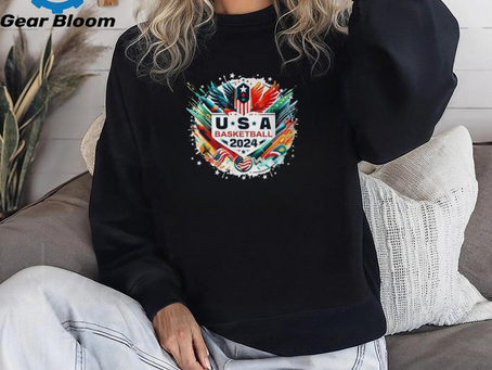 Usa 2024 United States Basketball American Sport 2024 Usa T Shirt