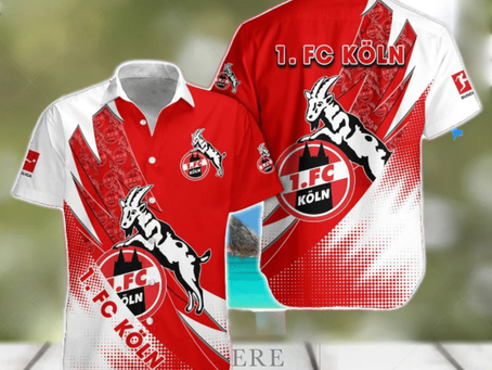 FC Koln Team Logo 3D Hawaiian Shirt For Fans