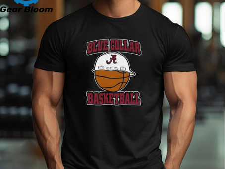 Alabama Crimson Tide Blue 84 Blue Collar Basketball T Shirt