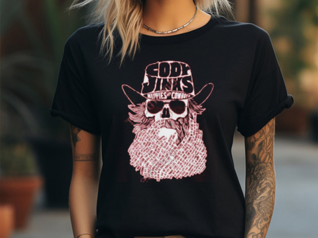 Cody Jinks Merch Hippies & Cowboys Lyric Beard Shirts