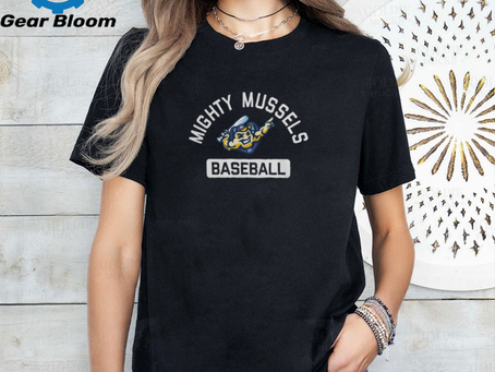 Official Mighty Mussels Baseball 2024 Logo Hoodie shirt