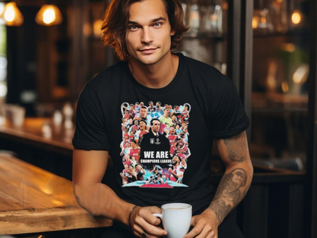 Official aston Villa We Are Champions League T Shirt