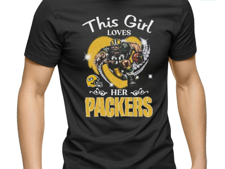 This girl loves her Green Bay Packers Hearts diamond mascot 2024 shirt