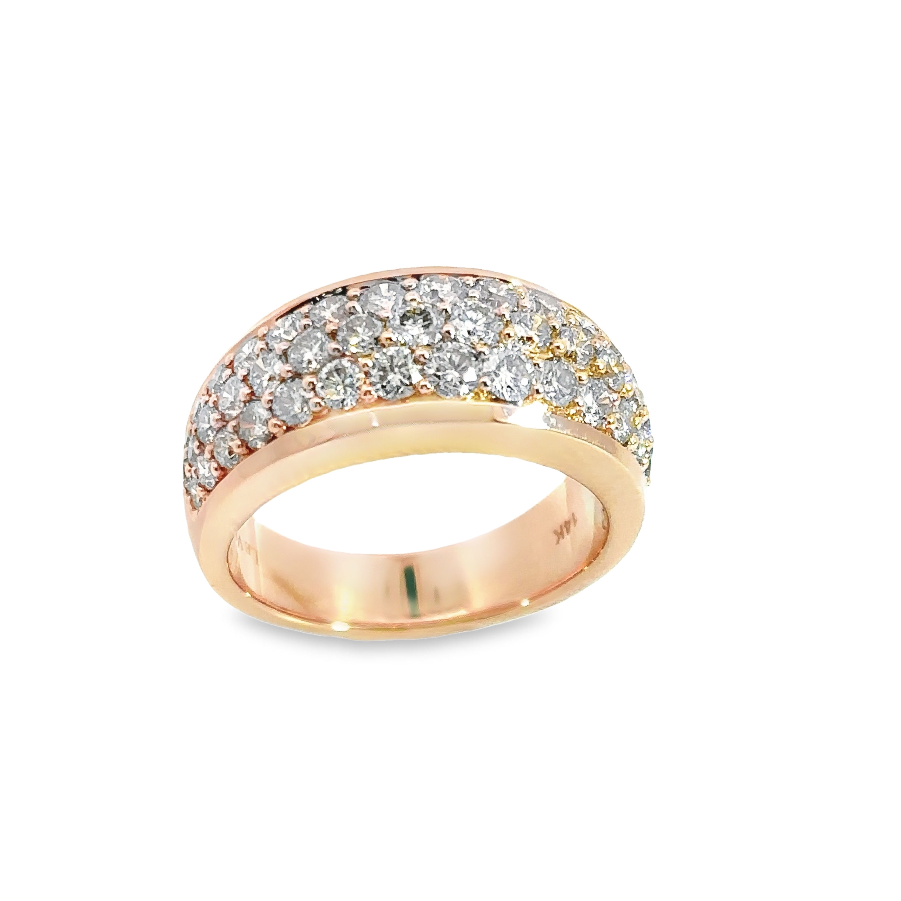 Levian Rose Gold Diamond Pave Set Band