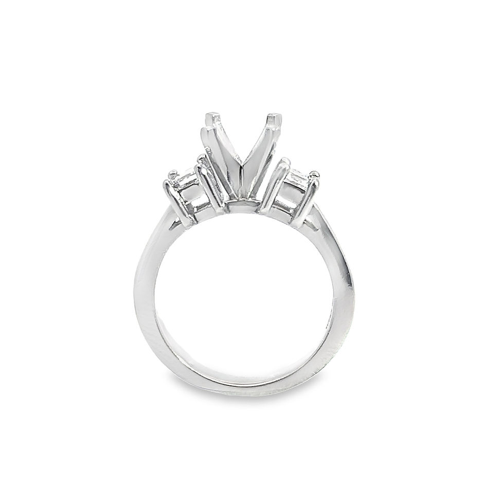 Thumbnail: Three Stone Diamond Engagement Setting
