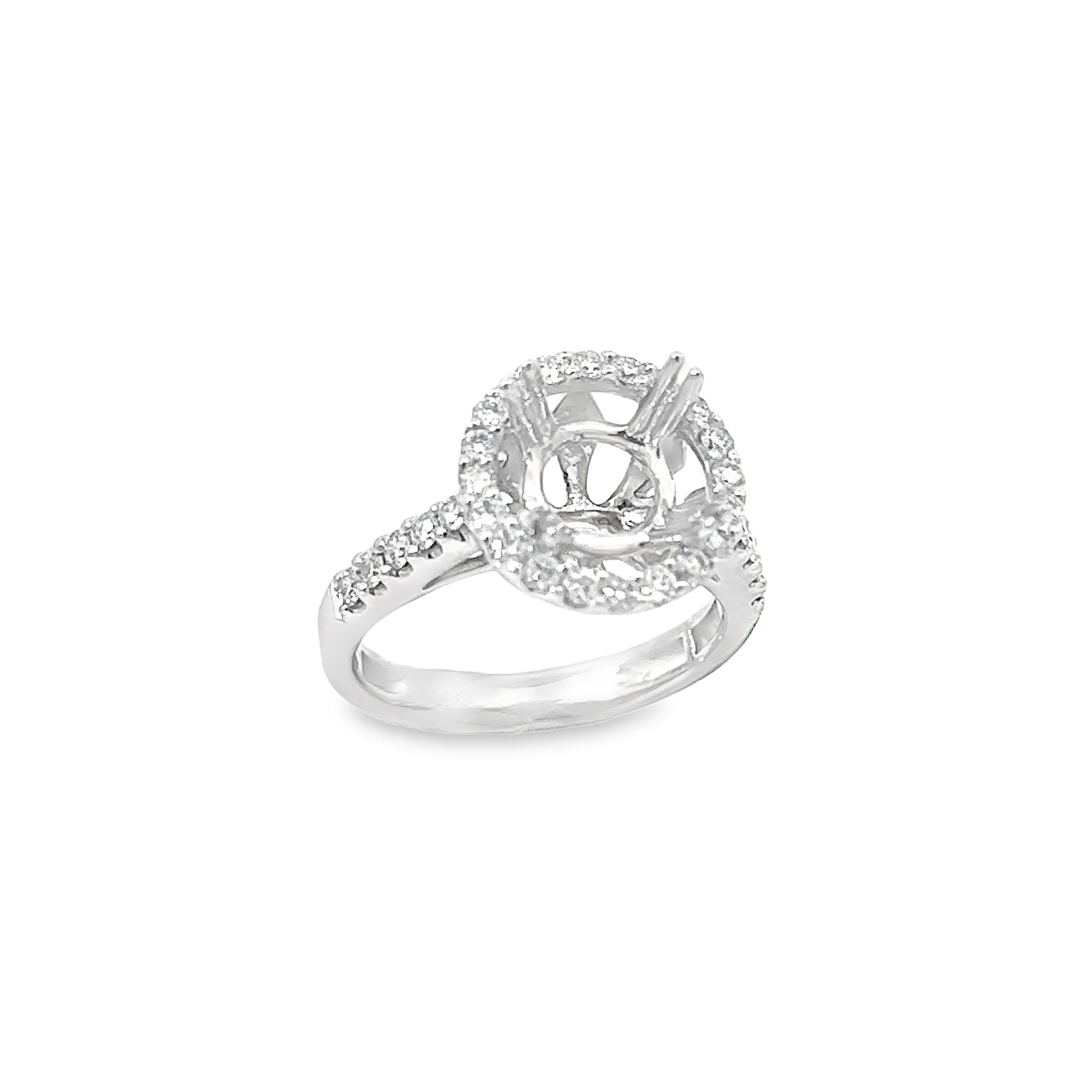 Round Diamond Halo Setting