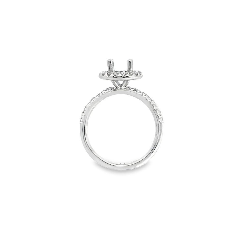 Thumbnail: Round Diamond Halo PAVE Setting - 2 pcs.