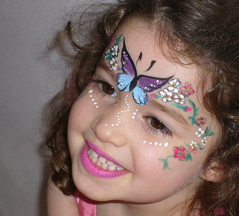 Pintura de rosto infantil