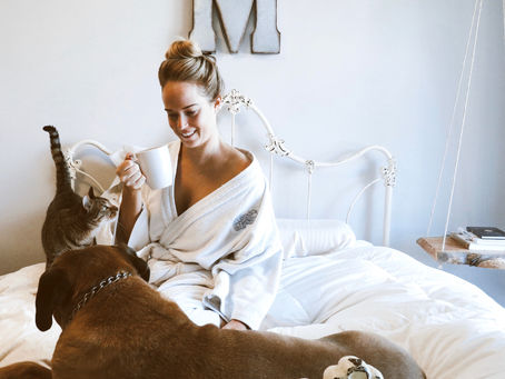 Cuddles & Collagen: My Morning Routine