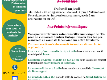 Bulletin estival 2024