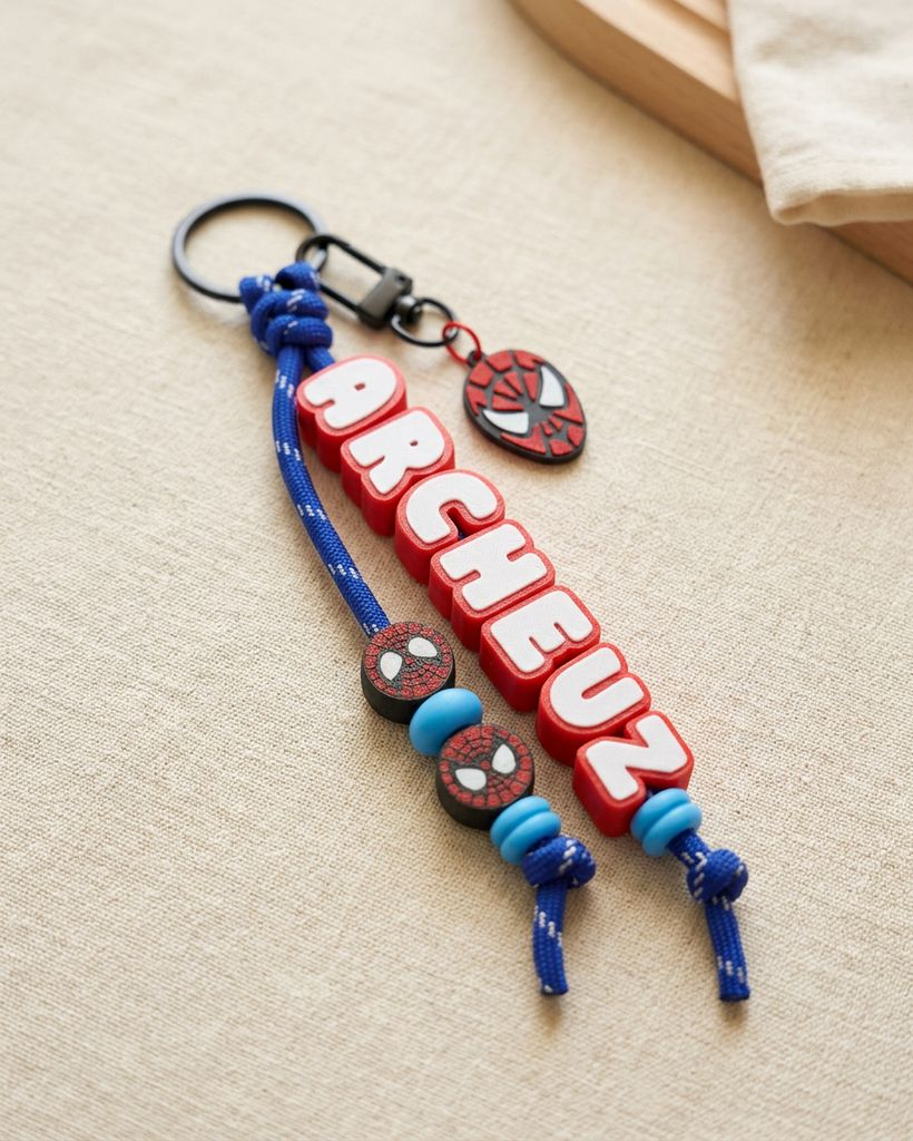 Thumbnail: Boys Personalized Bag Charm | Custom Name Charm for Bags, Tumblers & Lunch Bags