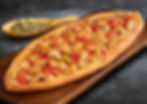 TAVUKLU PİDE (Turkish Pide with Cubed Chiken)