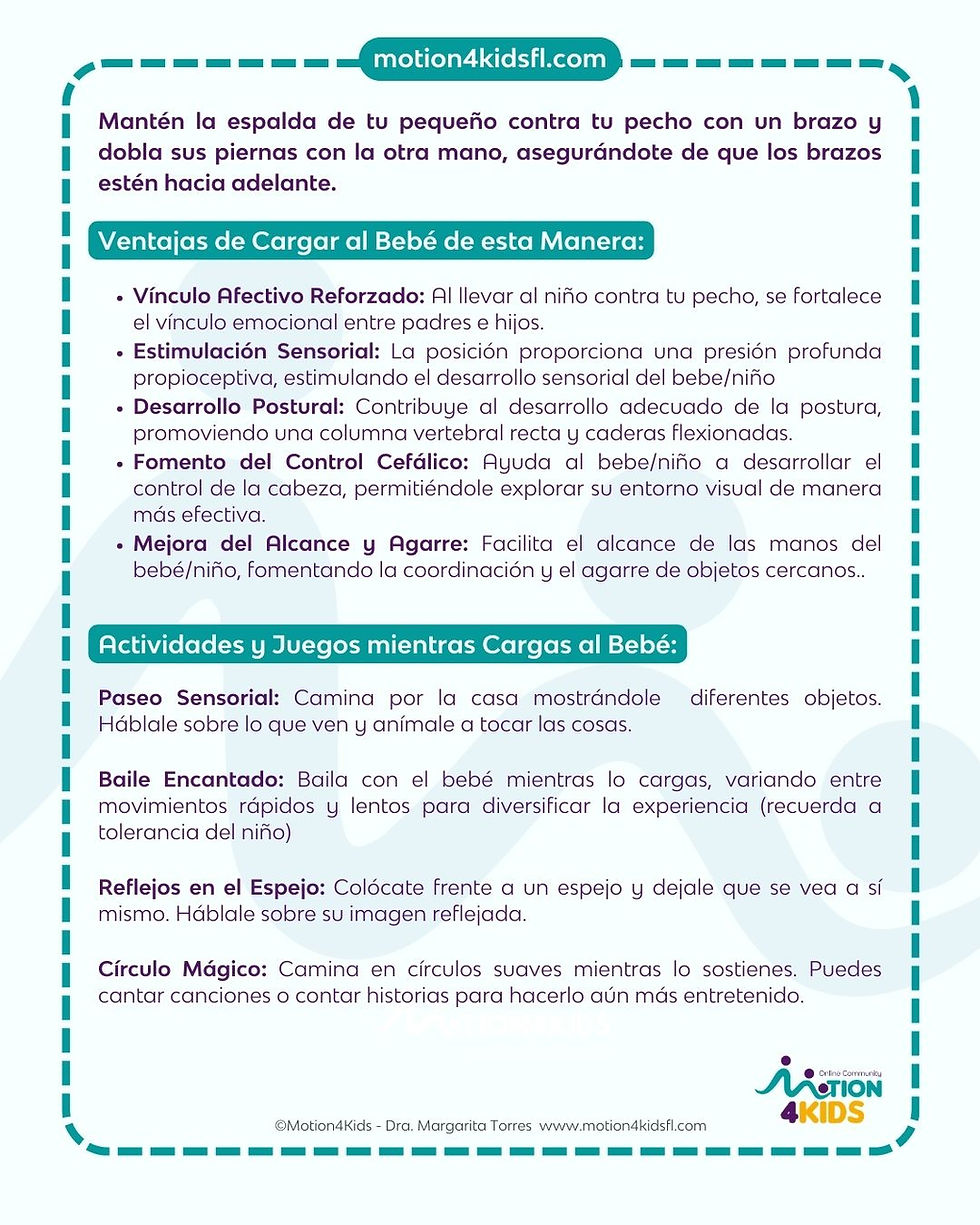 Miniatura: Tarjetas con 12 maneras de cargar a tu peque.