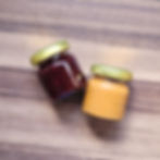 Mini geleia e doce de leite