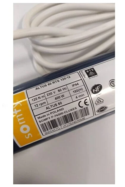 120 Nm Kepenk Motoru