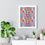 Thumbnail: ROOSTER WAVES | Colorful Chicken Framed Vertical Poster – Fun Farmhouse Décor
