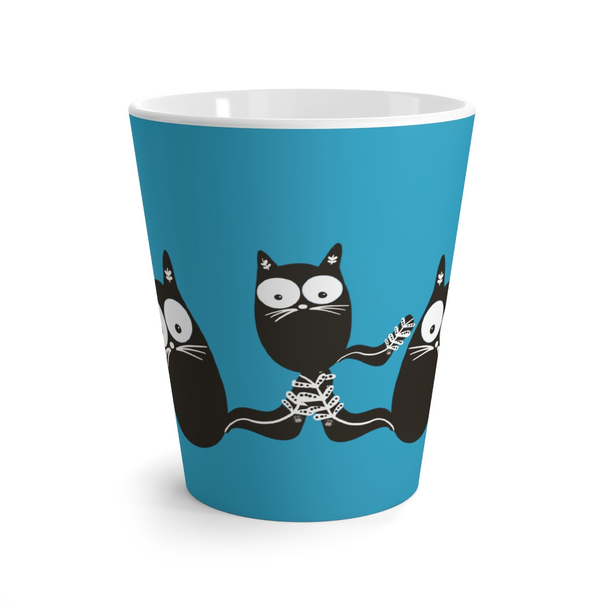 Kitty Family Mug 12oz | blue color