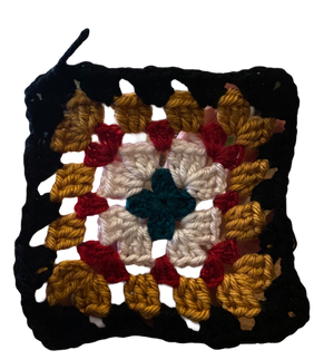 crochet granny square round 5