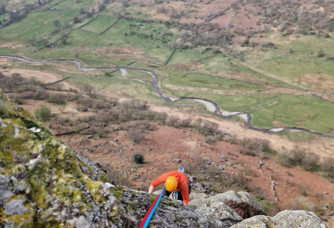 Multi pitch rock climbing experience day out in Cumbria