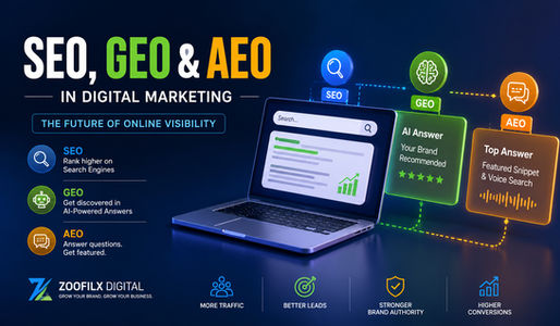 SEO, GEO & AEO in Digital Marketing: Best Seo and Geo services: The Future of Online Visibility