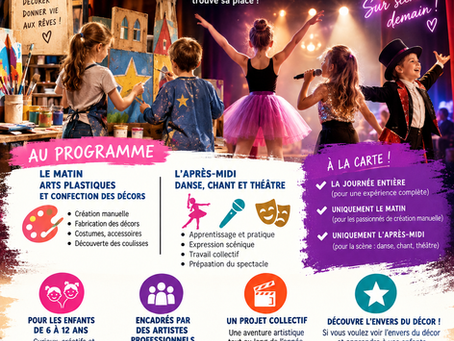 Les Mercredis Comédie Musicale à Marseille : danse, chant, théâtre, décors, arts plastiques pour les 6-12 ans. Journée ou demi-journée à SYSTEM DANCE !
