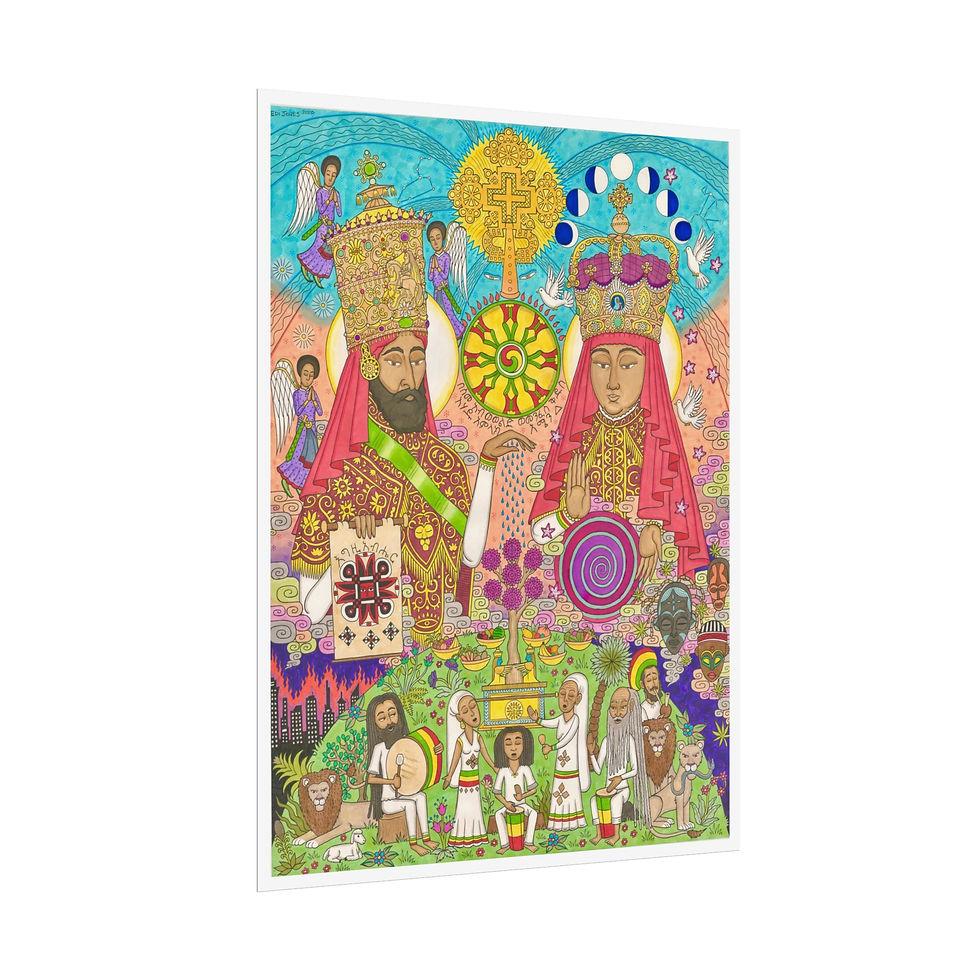 Thumbnail: King Alfa & Queen Omega print