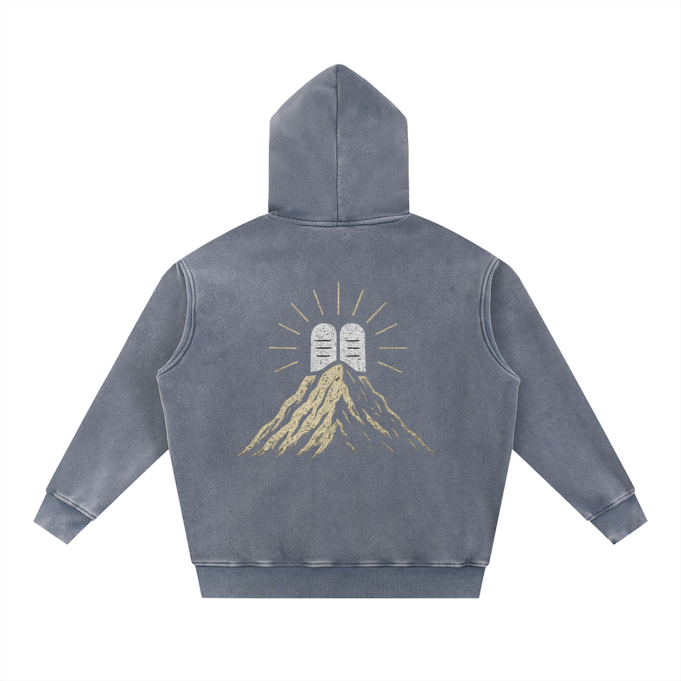 Thumbnail: Oversized Washed Har Sinai Hoodie