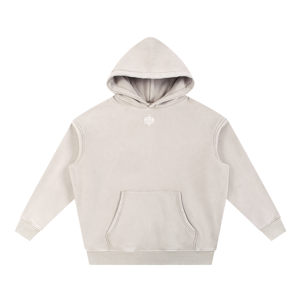 Thumbnail: Oversized Washed In The Footsteps of Mashiach Hoodie