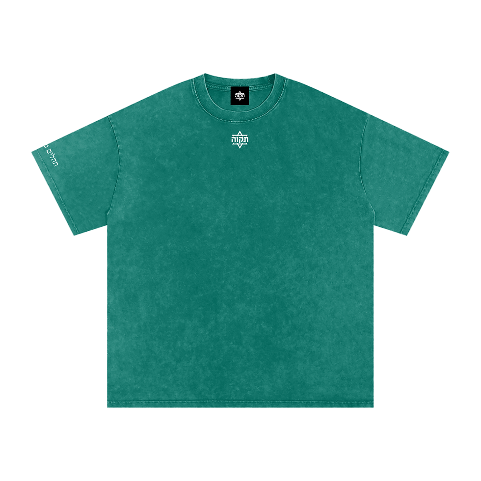 Thumbnail: Classic Oversized Washed Tee (Pasuk on Sleeve)