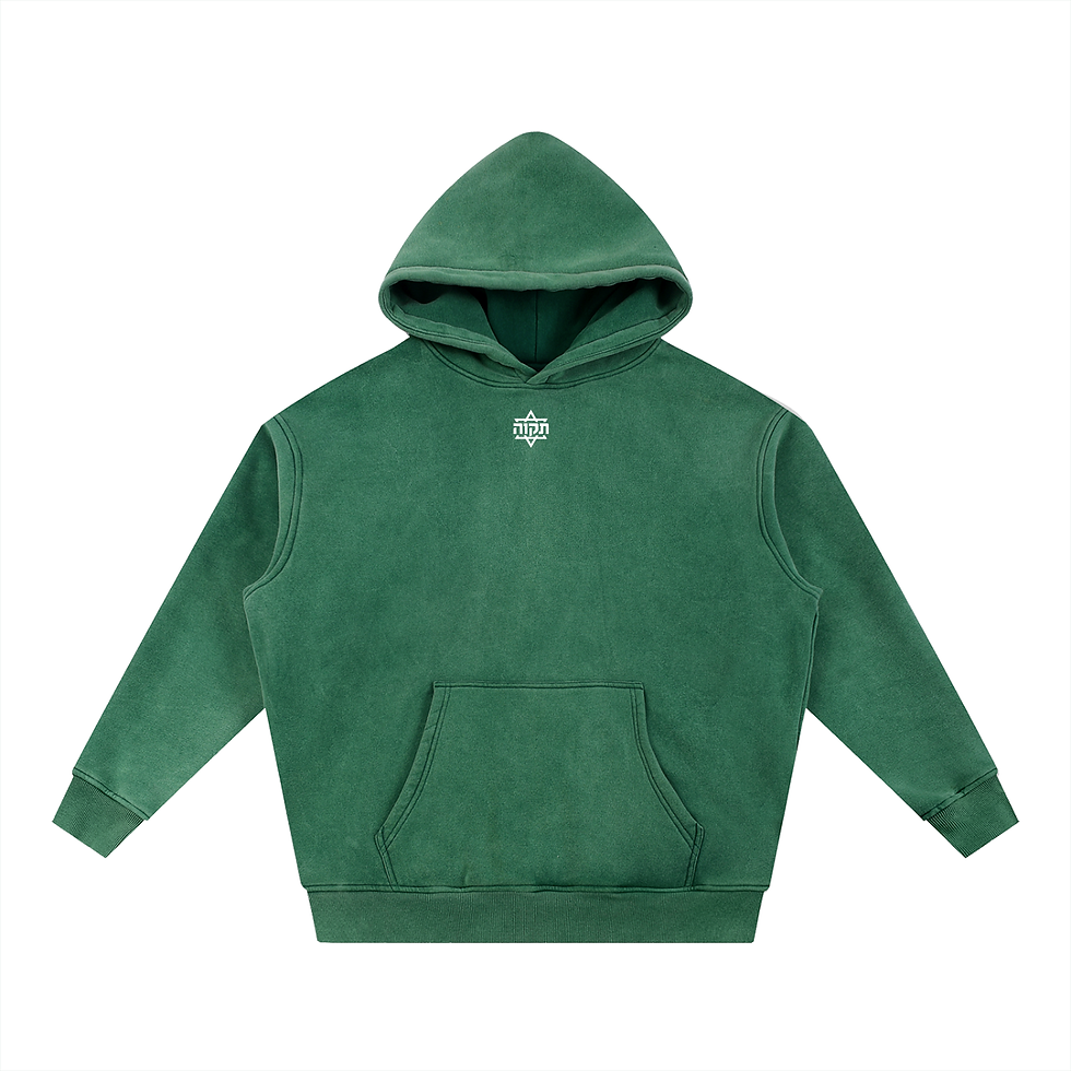 Thumbnail: Oversized Washed In The Footsteps of Mashiach Hoodie