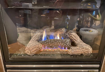 Gas Fireplace Maintenance and Tune Up Service.