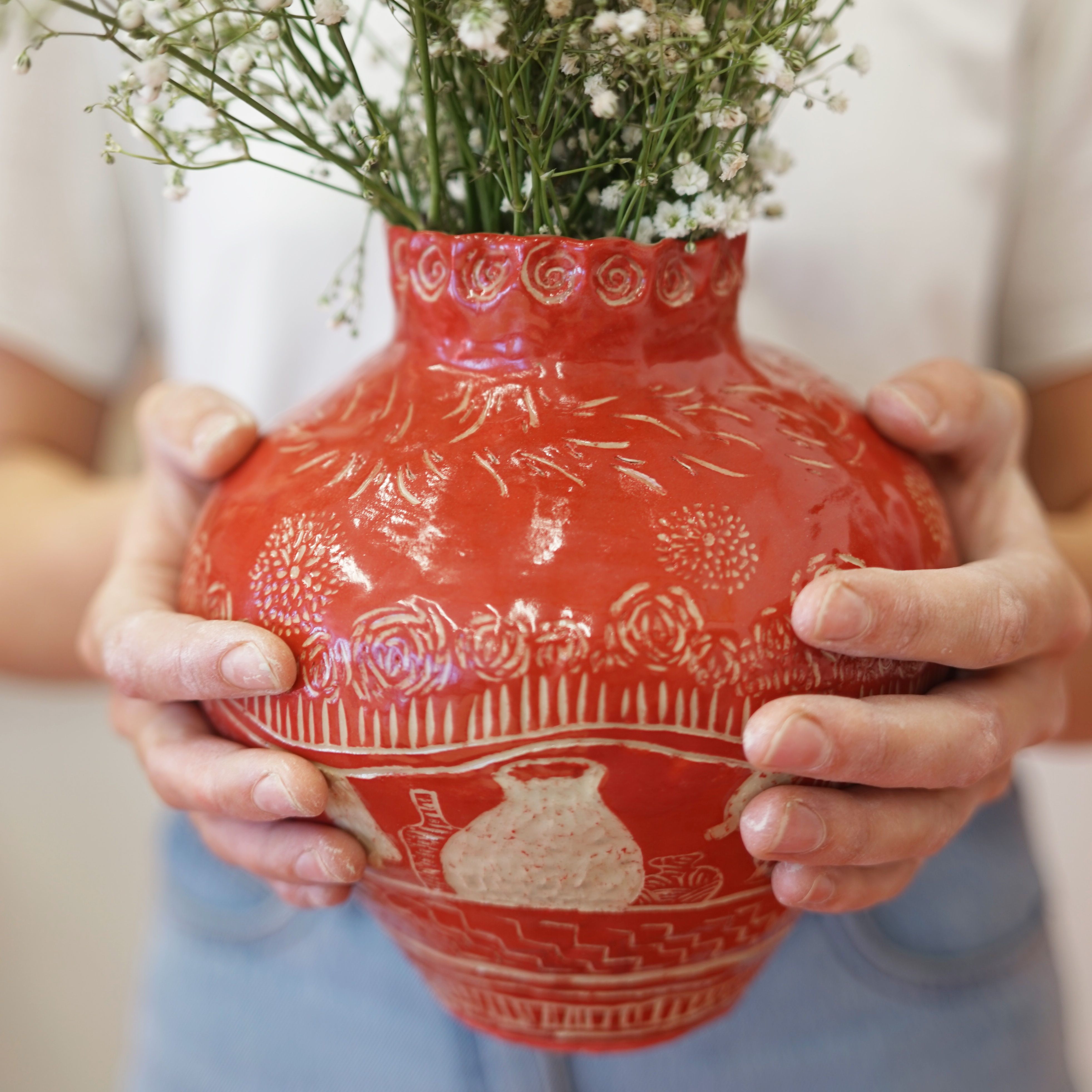 VRIJDAG AV 27/10 en 3/11 WORKSHOP SGRAFFITO VASES