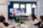 team-working-by-group-video-call-share-ideas-brainstorming-negotiating-use-video-conferenc