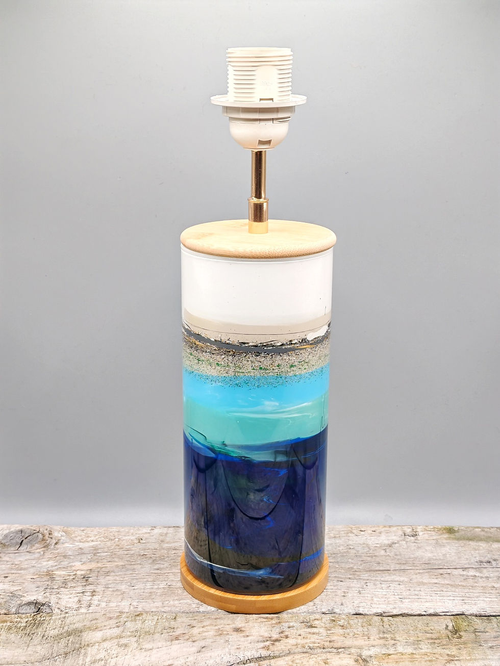 Thumbnail: Medium 'Harris Summer Ocean’ Wireless Lamp