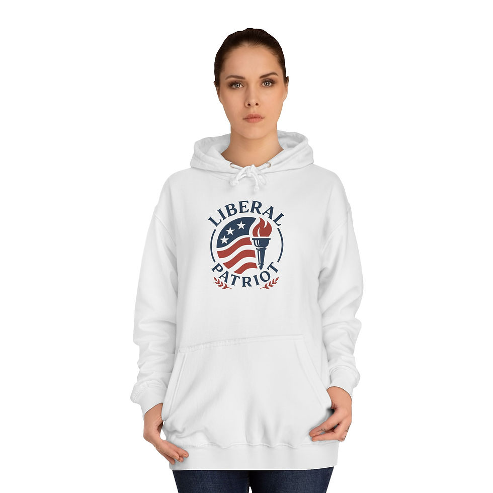 Thumbnail: Liberal Patriot Unisex College Hoodie - Show your liberal pride