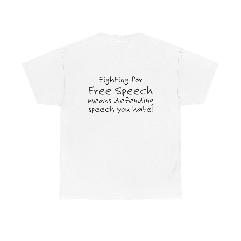 Thumbnail: 🗽 “Free Speech Means Defending Speech You Hate” Tee