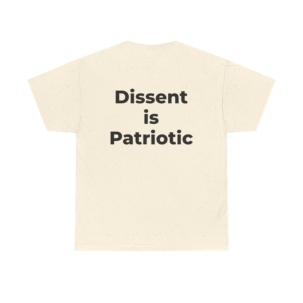 Thumbnail: Liberal Patriot - "Dissent is Patriotic" on back