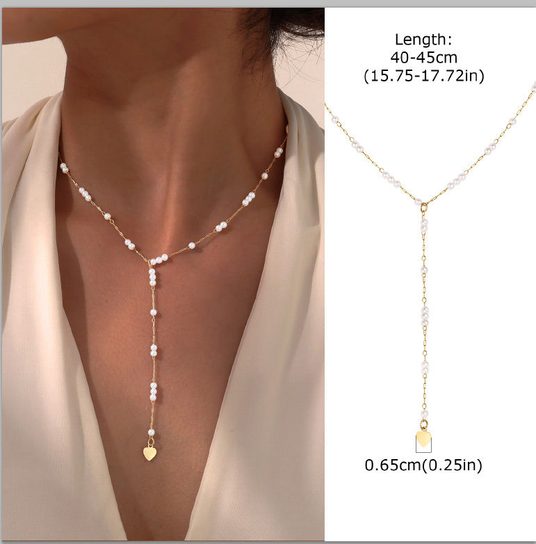 Thumbnail: Golden Grace Lariat Necklace