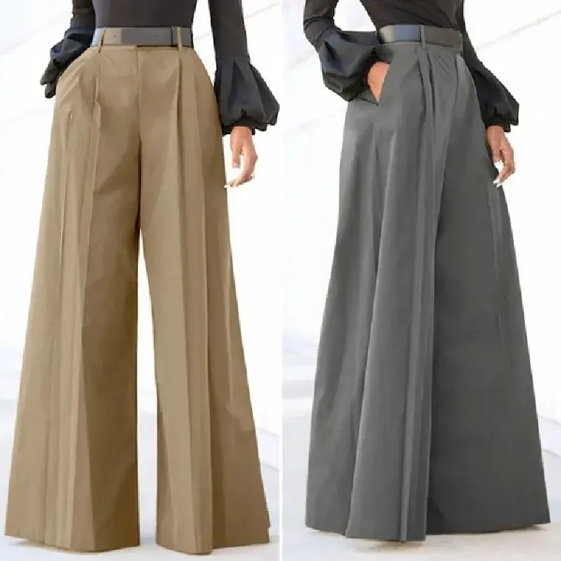 Thumbnail: Mirelle Wide-Leg Palazzo Trousers