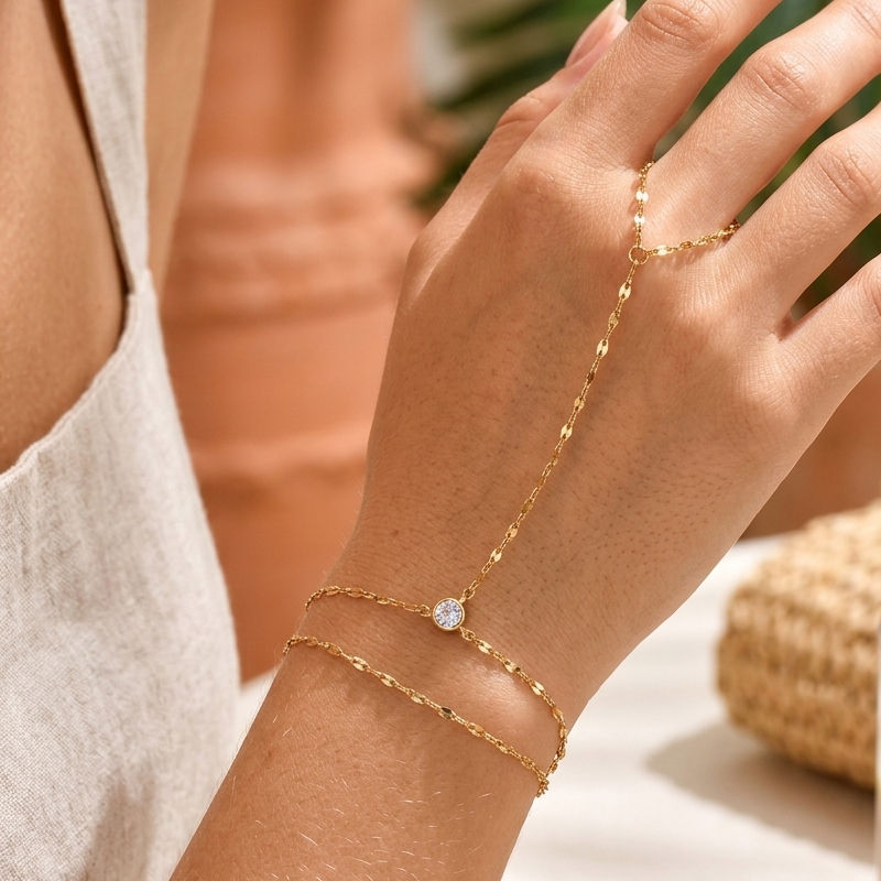 Mary Hand Chain Bracelet