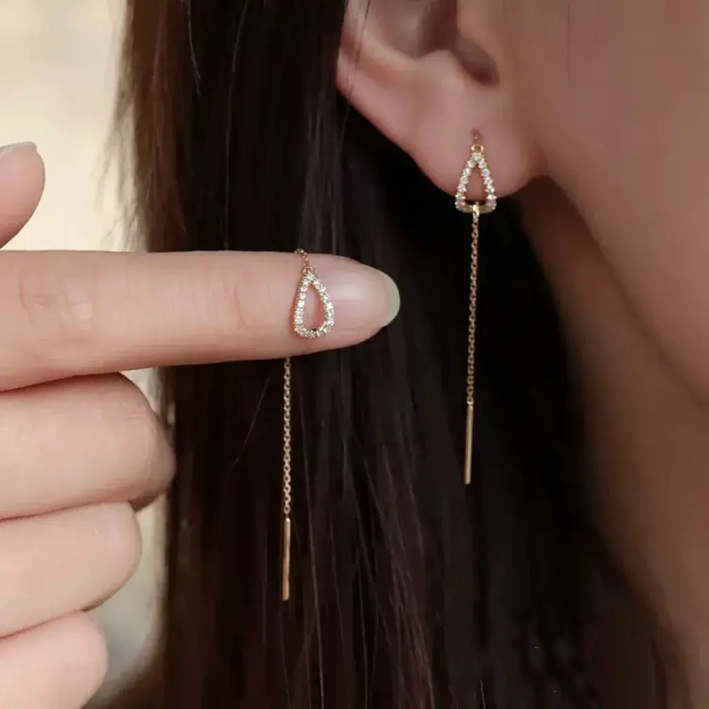 Amara Long Drop Earrings