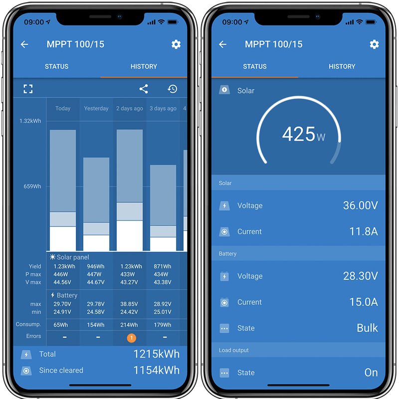 Miniaturbild: Victron SmartSolar MPPT 75/10 Bluetooth integriert
